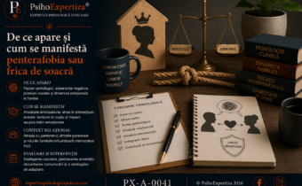 Imagine conceptuală despre penterafobie (frica de soacră), ilustrând simbolic anxietatea relațională, dificultățile de comunicare în familie și rolul evaluării și intervenției psihologice în gestionarea conflictelor și dezvoltarea unor limite sănătoase.