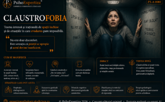 Ilustrație simbolică despre claustrofobie, reprezentând anxietatea intensă și senzația de imposibilitate a evadării resimțite într-un spațiu închis și restrâns.