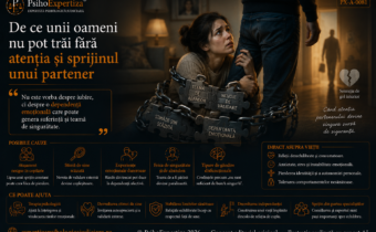 Ilustrație simbolică despre dependența emoțională în relația de cuplu, reprezentând teama de abandon, nevoia de validare, stima de sine scăzută și dificultatea de a funcționa autonom.
